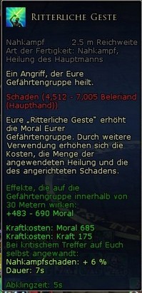 Ritterliche Geste