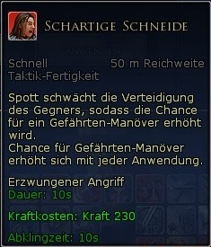 Schartige Schneide